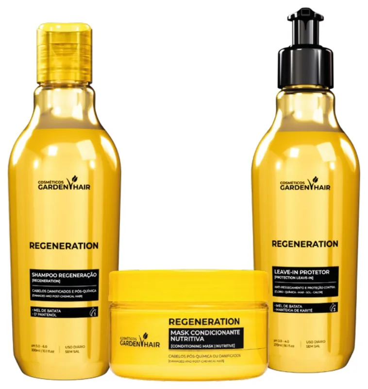 Shampoo e Mask Regeneration — Garden Hair em São Carlos